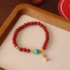 Natural Nanhong Agate Bracelet Beadedfashion Women Daily Jewelry Gift