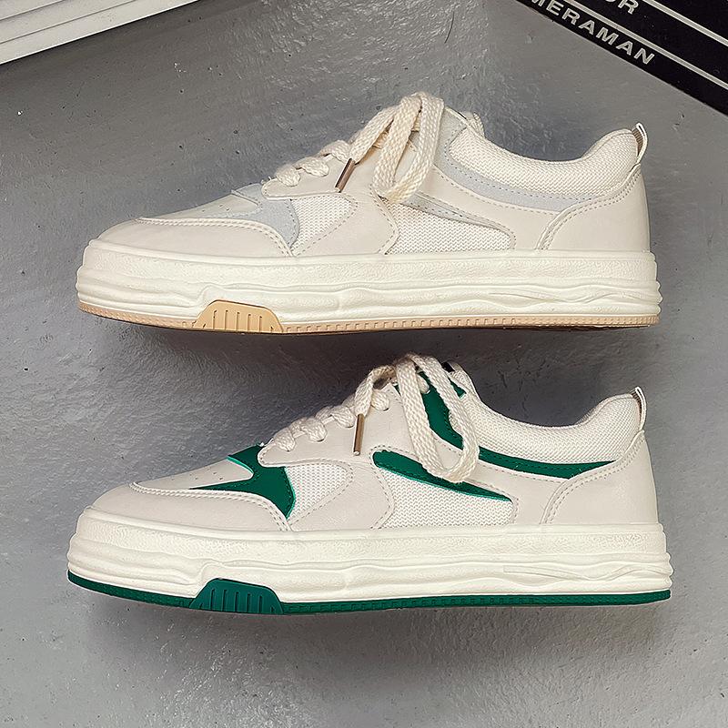 Board shoes men's new little white shoes men's niche design Hong Kong style casual dissolving bottom sports casual single shoes canvas shoes men