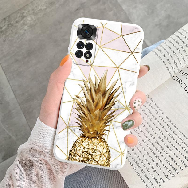 Marble Pattern Phone Case For Redmi Note 11 Pro Protective Cover Case Pink Silicon Soft Funda For Xiaomi Redmi 13C Note 13 4G