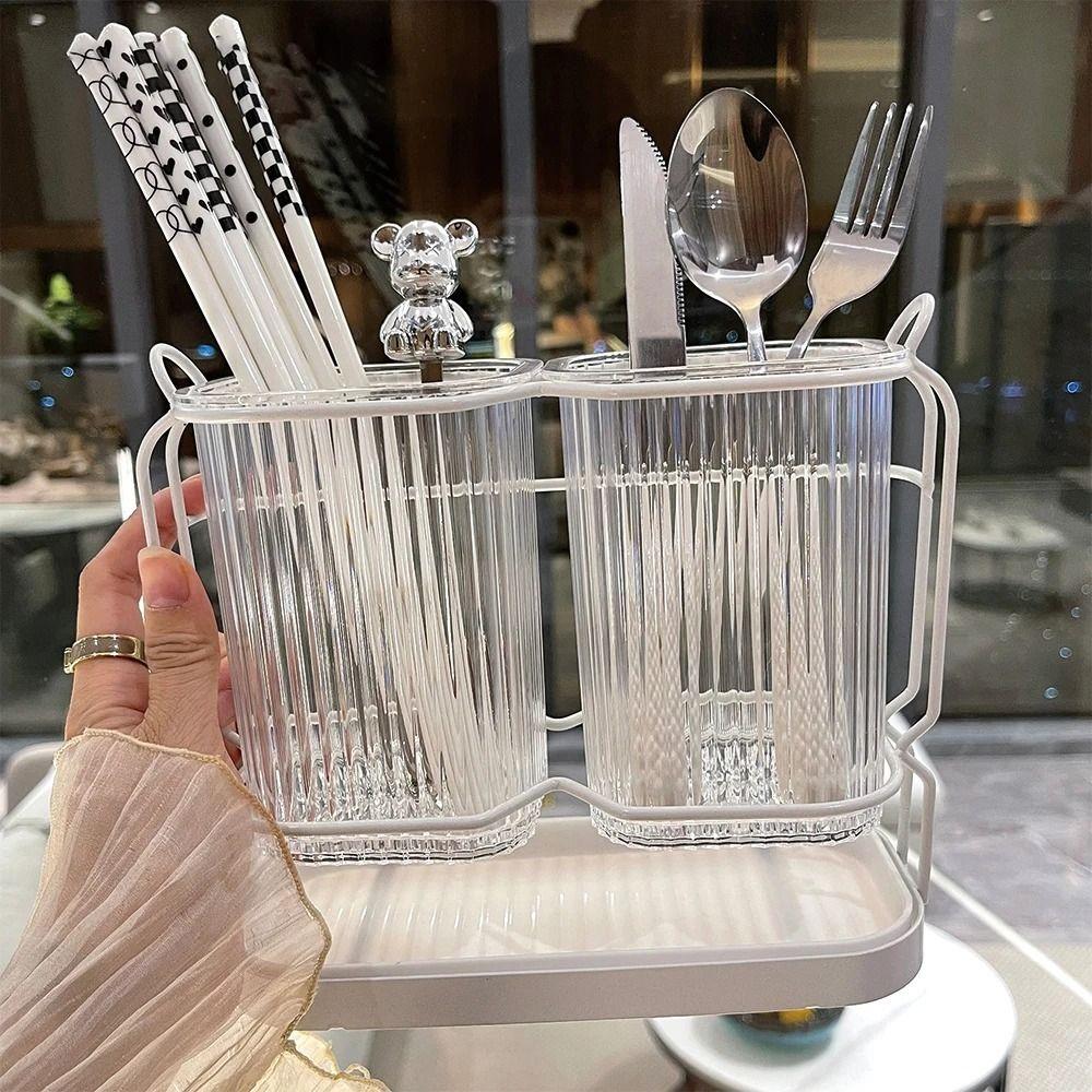 Luxury Cutlery Organizer Nordic Utensil Drying Rack Cooking Tool Tray Drain Storage Holder  Party