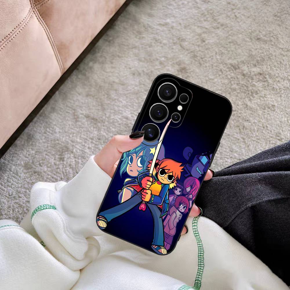 S-Scott Pilgrim Phone Case For Samsung S 24 Fe 25 Ultra Plus 20 Lite 21 30 22 23 24 22 Ultra 5G Fundas