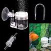 Aquarium CO2 Atomizer Acrylic CO2 Diffuser for Aquarium Spiral Carbon Dioxide Atomizer with Suction Cup Fish Tank Accessories