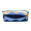Trousse scolaire - MILAN - Rectangulaire - 2 compartiments - 21x8,5x6,1 cm - Bleu, orange et vert