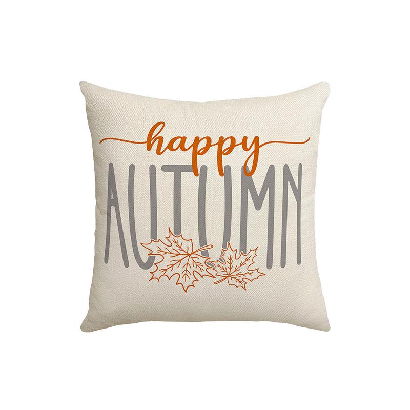 Autumn Nordic Maple Leaf Pillow Sofa Decoration Car Pillow Dormitory Office Lunch Break Square Pillow Case