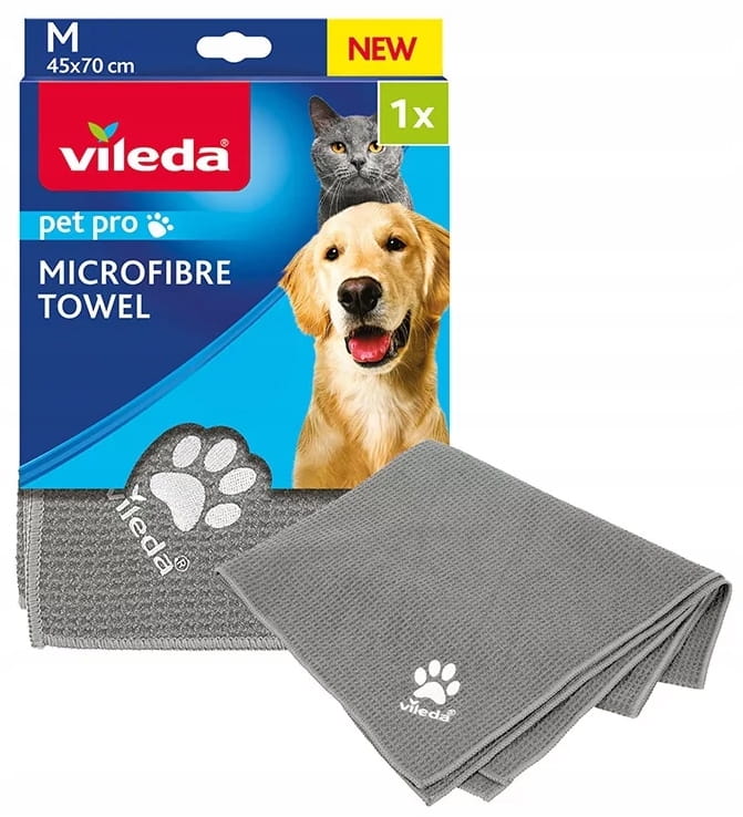 Panno Vileda in Microfibra per Animali 45x70cm M Grigio