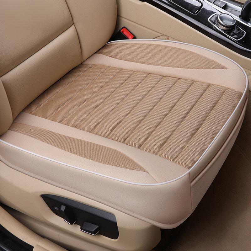 Coprisedile Auto, Cuscino in Lino Stagioni Universale Traspirante Per la Maggior Parte delle Berlina a Quattro Porte e SUV Protezione Ultra-Lusso per Sedile Auto