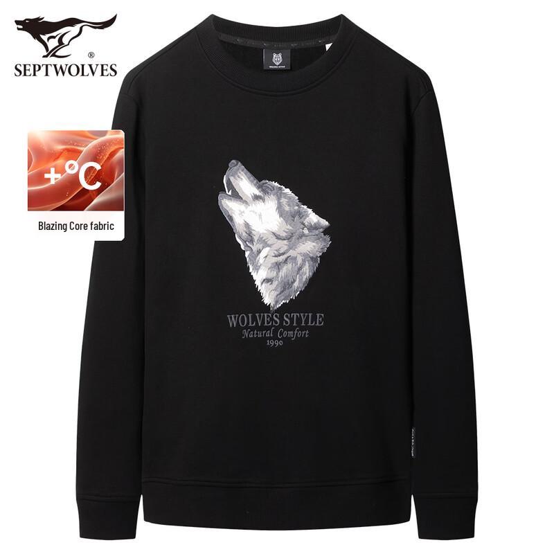 

Seven Wolves Men s Wolf Head Logo Long-Sleeve Casual Top XL
