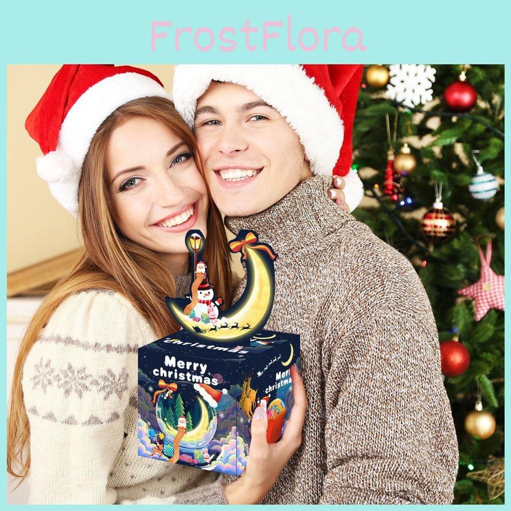 Christmas Money Santa Box With Gift List In Deep Blue Festive Decorations Event