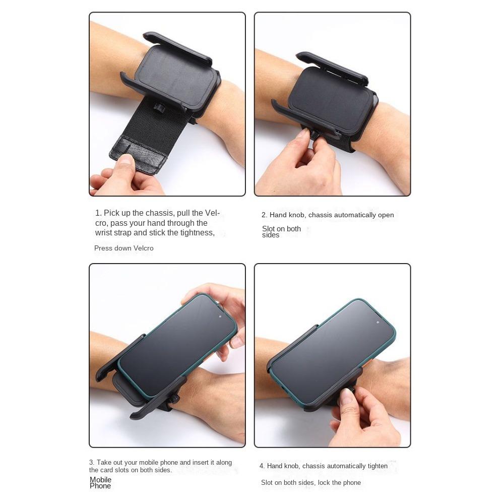 360 Rotatable Wristband Phone Holder Armband Comfortable Workout Wrist Phone Holder  Jogging