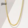 Lightweight Necklace Women Snake Bone Chain No Pendant Two Color