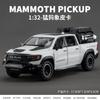 1:32 Dodge RAM Mammoth 1000 Hennessey Off Road Pick-up Modelový automobil Diecast ze slitiny Kovová Simulované vozidlo Domácí Trendy Dárek