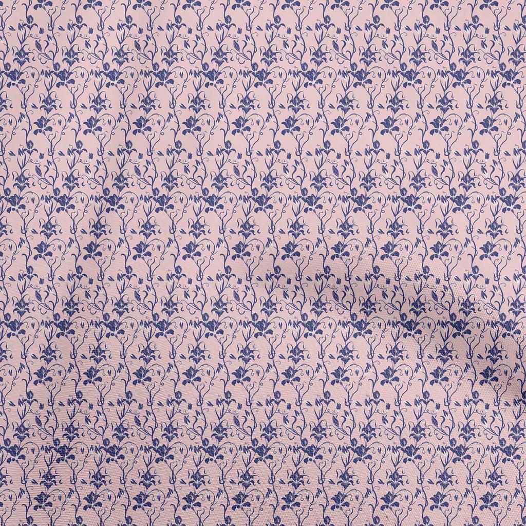 oneOone Cotton Flex Black Fabric Floral Fabric For Sewing Printed Craft Fabric By The Yard 40 Inch