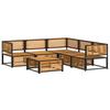 VidaXL Salon de jardin avec coussins 6 pcs bois d'acacia solide 3214912