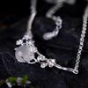 Designer Original Craft Irregular Plum Blossom Egg Round Pendant Necklace Retro Aristocratic Charm Women'S  Jewelry