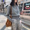 2025 European Autumn Stand-up Collar Long Sleeve Knit Cardigan for Women - Elegant, Stylish, Unique Short Top