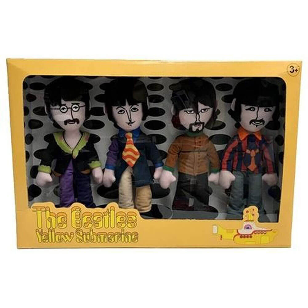 Coffret peluche 4 membres du groupe des Beatles