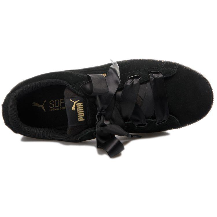 PUMA Vikky Platform Ribbon 'Black Gold' Women's 366815-01