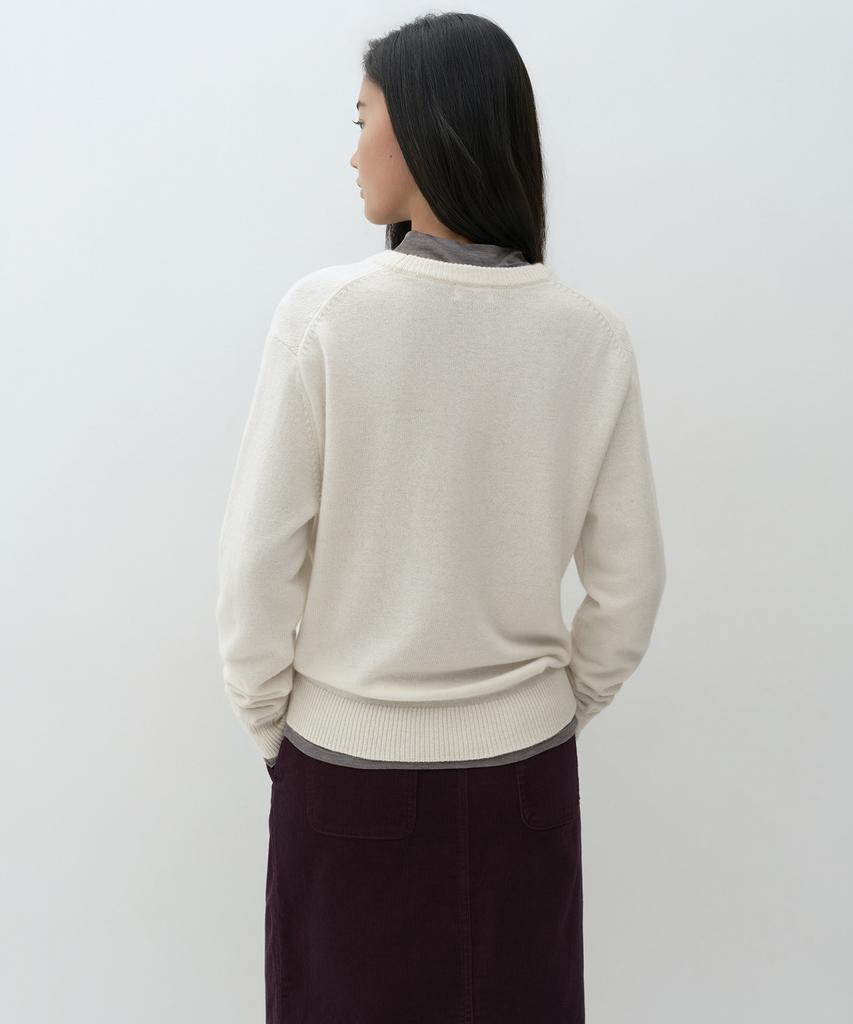 MUSINSA STANDARD WOMAN [Victoria Wool] Women'S Crew Neck Knit [Cream]