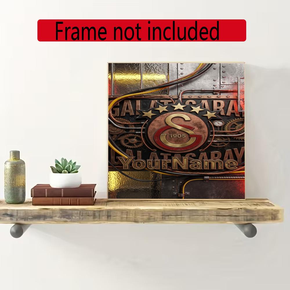 Galatasaray Personalized Name Round Diamond Painting Kit Diamond Embroidery Painting Rhinestones Mosaic Frameless Handwork Decoration Arts
