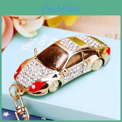 Glittering Mini Car Keychain Unique Zinc Alloy Key Ring Ideal For Birthdays And Celebrations