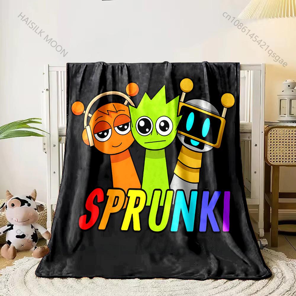 Play Music S-Sprunki Printed Blanket Warm Soft and Comfortable Home Travel Blanket Sofa Bedding Cover Blanket Child for Gifts