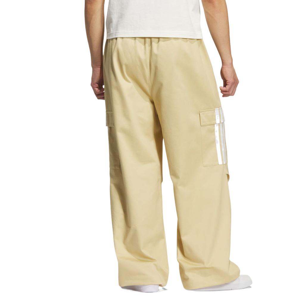 Adidas Casual Pants Men's Mist Light Brown Moderate Straight Fit Pants KF5182
