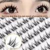 Glue-free False Eyelashes Natural Self-adhesive Manga DIY Lash Clusters Segmented Curled Reusable Eyelashes Extension Makeup