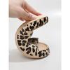 Ladies' Fashionable EVA Slippers with Leopard Print Ladies' Thick Soled Cloud Slippers for Vacation Beach  Dormitory  Plus Size Women's Shoes
