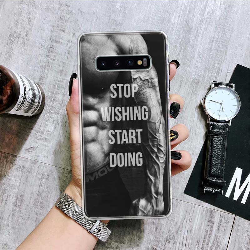 

Bodybuilding Gym Fitness Phone Case For Samsung Galaxy S26 S25 Edge S24 S23 FE S22 Ultra S21 Plus S20 + Fundas Cover Coque Galax Samsung S26 Plus