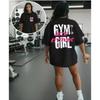 T-shirt Grafica Unisex da Palestra con Atteggiamento Nera Maglia Casual a Manica Corta Girocollo con Stampa di Lettere Rosa Bianche 2026