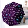 Christmas Tree Themed Folding Umbrella Fashion Auto-Open 8 Iron Ribs Plastic Handle Foldable Sunshade Perfect Christmas Gifts