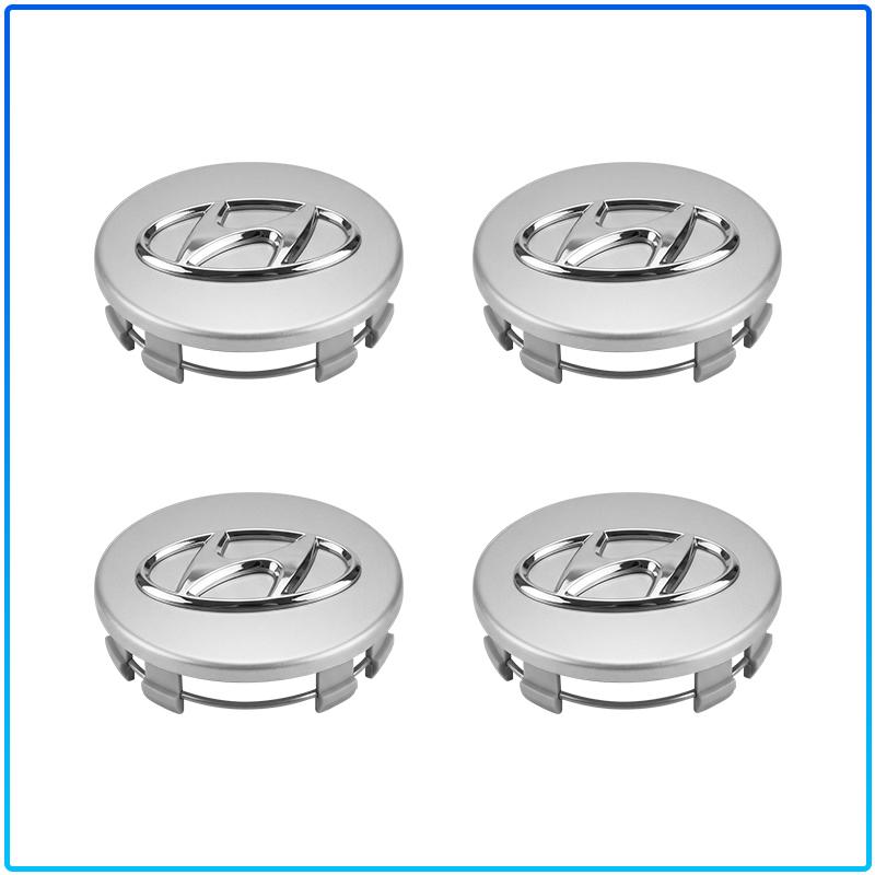 4 STKS 60MM Auto Badge Embleem Wielnaafdoppen Velg Naafkap Afdekking Voor Hyundai Accent Aslan Avante HB20 i20 i30 i40 ix20 Parisi BAYON