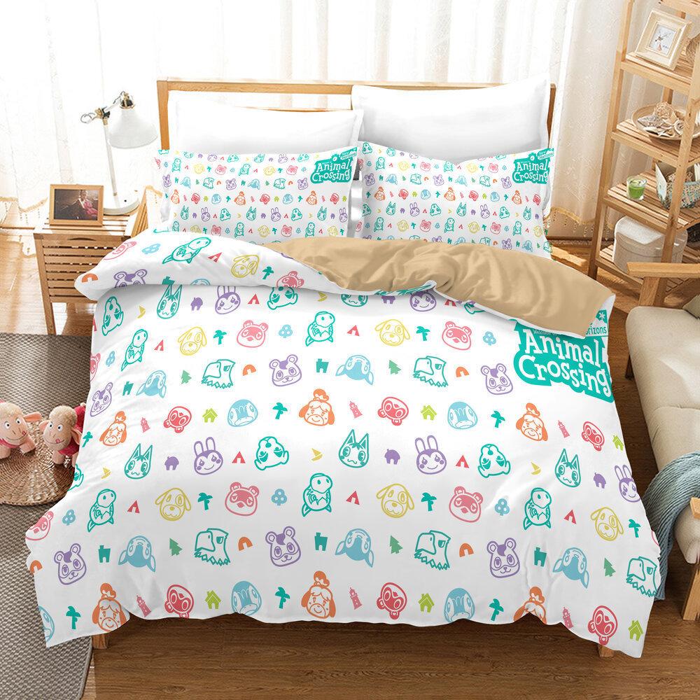 Movie Game Three-Piece Quilt Cover Printing 3D Digital Thickening Kit