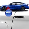 2 stuks 3D Auto Carrosserie Spatbord Zijembleem Achterklep Badge Stickers Voor Mitsubishi Outlander Lancer 9 10 Pajero L200 EX ASX Creatief