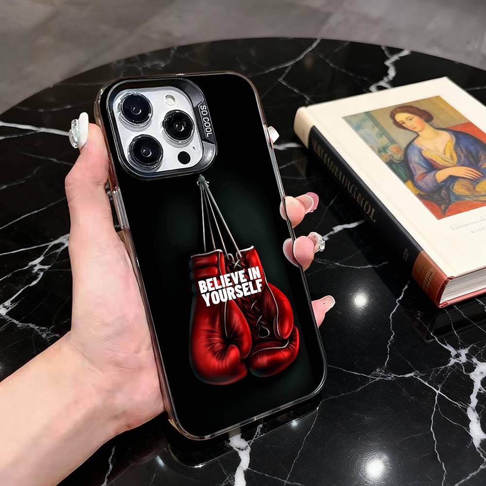 M-Muhammad A-Ali Boxlegende Handyhülle für iPhone 17,16,15,14,13,12,11 Plus,Pro Max,XS,Bunt Silber Schwarz Hülle