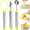 3in1 Fruit Ball Digger Watermelon Slicer Cutter Scoop Fruit Carving Knife Cutter Fruit Platter Fruit Dish Pulp Separator