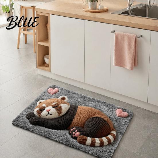 Anti-slip Shower Floor Absorbent Bathroom Mat Quick Animal Bath Mat Cute Dry Super Rug Print