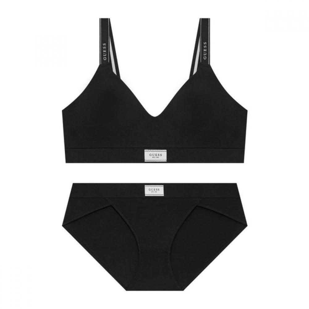 Guess Cotton White Label Sports Bra + Panty Set  Gewbr 112   Pt 112 S/90