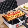 Breakfast Waffle Cake Baking Maker Pan Bubble Egg Pan Nonstick Bread Toast Frying Pan Double Side Kitchen Cooking Tool Portable