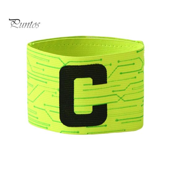 

Футбольная капитанская повязка с регулируемой застежкой-лентой, яркая цветная футбольная повязка, эластичная капитанская повязка, аксессуары для команды флуоресцентный зеленый