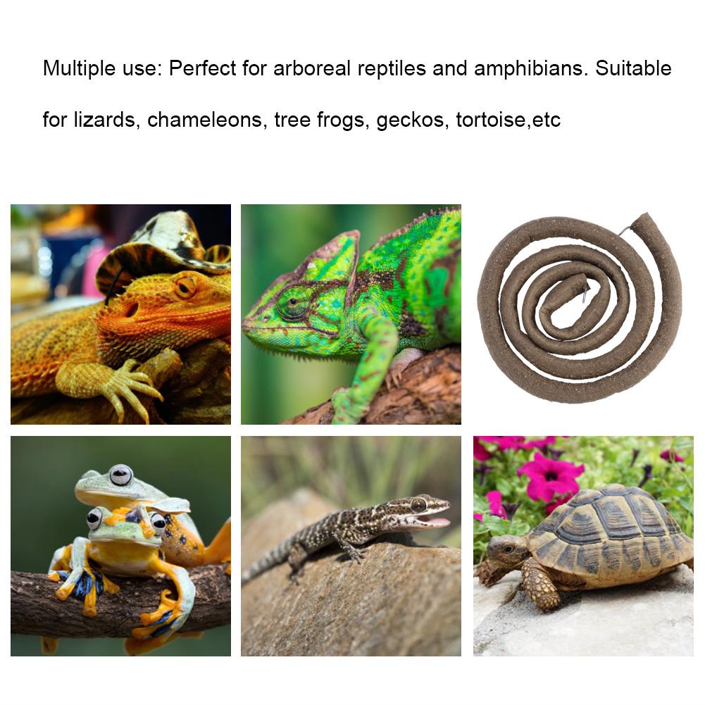 Artificial Reptile Climbing Branch Flexible Jungle 3.28ft Rattan Long Vine Habitat Decor(L)