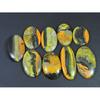 240Cts. Natural Bumble Bee Jasper Oval Cabochon Loose Gemstone 07 Pcs Lot C-2255