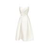 Glossy suspender dress women's autumn sleeveless waist slim-fitting niche design high-end long skirt dress skirt