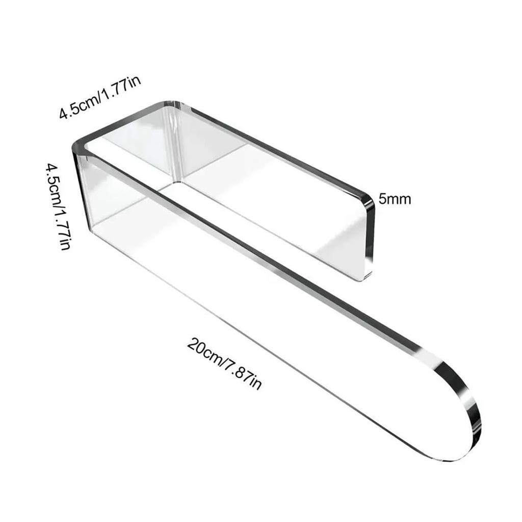 2PCS U Shape Towel Rack Plastic Wall Mounted Hand Towel Holder Bar with Adhesive for Bathroom Kitchen