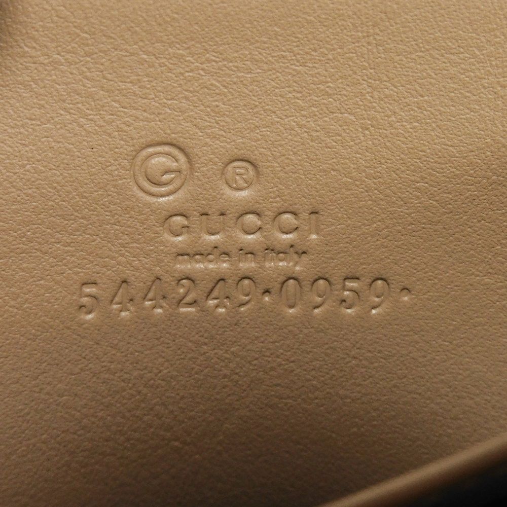 Used Guccissima Coin Purse 9539 544249 BMJ1G 2754 7943 with Embossed Double G Logo and Zip Around Closure, Micro GG