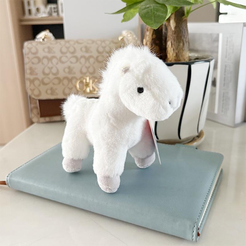 Roztomilý kreslený poník plyšový klíčenka Kawaii přívěsky Koně plyšová hračka přívěsek na batoh závěsné ozdoby dekorace doplňky dárky