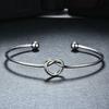 European and American love knot bracelet women DIY opening K gold and white gold hand jewelry kink