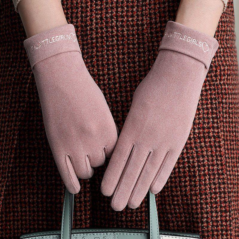 

Женские весенне-осенние спортивные перчатки для улицы Dralon Зимние теплые перчатки 0402-Pink (Urban Thin) One size