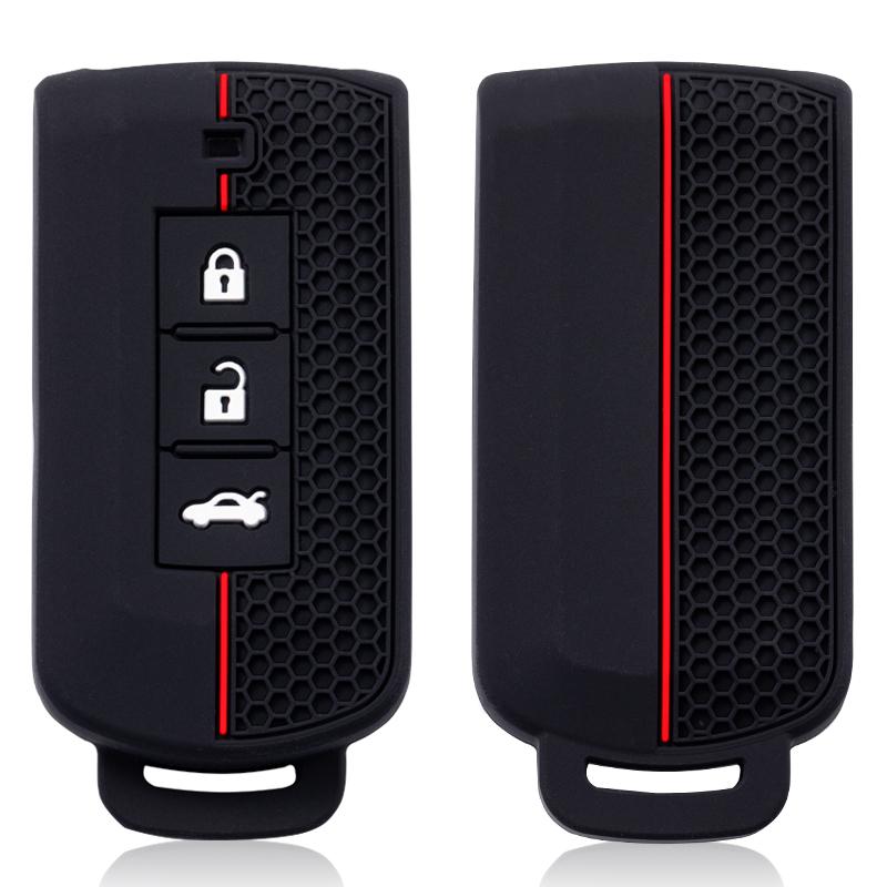 Silicone Car Key Case Cover Shell For Mitsubishi Xpander Outlander Asx Pajero Eclipse Cross Montero