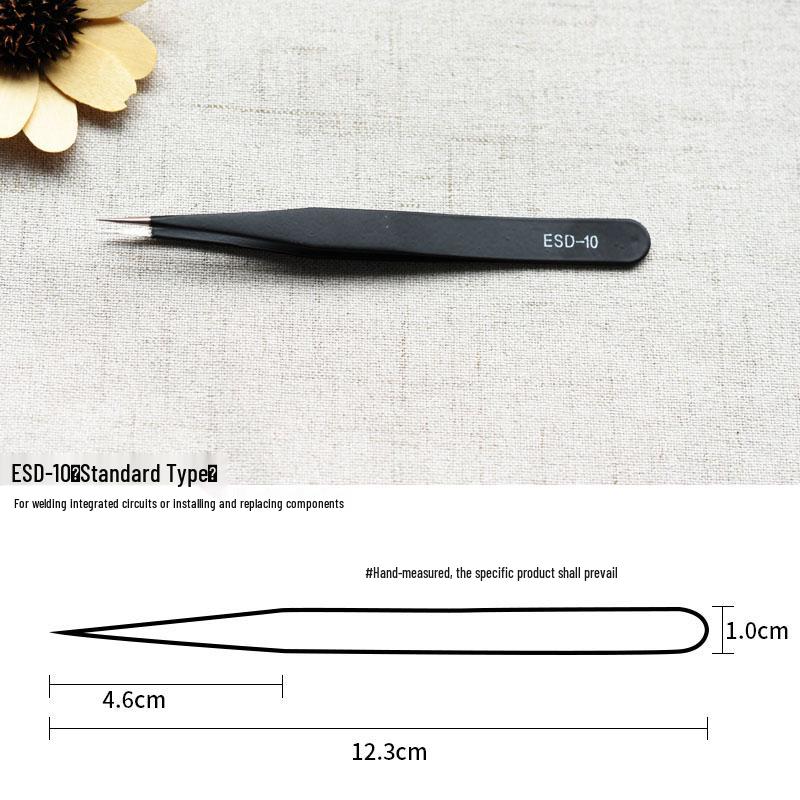 Stainless Steel Handmade Tweezers for Journaling & Phone Tools - Pointed & Bent Tip Nippers Clips